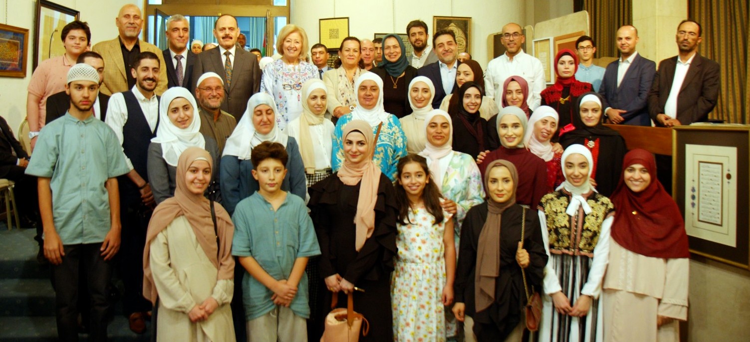 Annual calligraphy exhibition with students and instructors