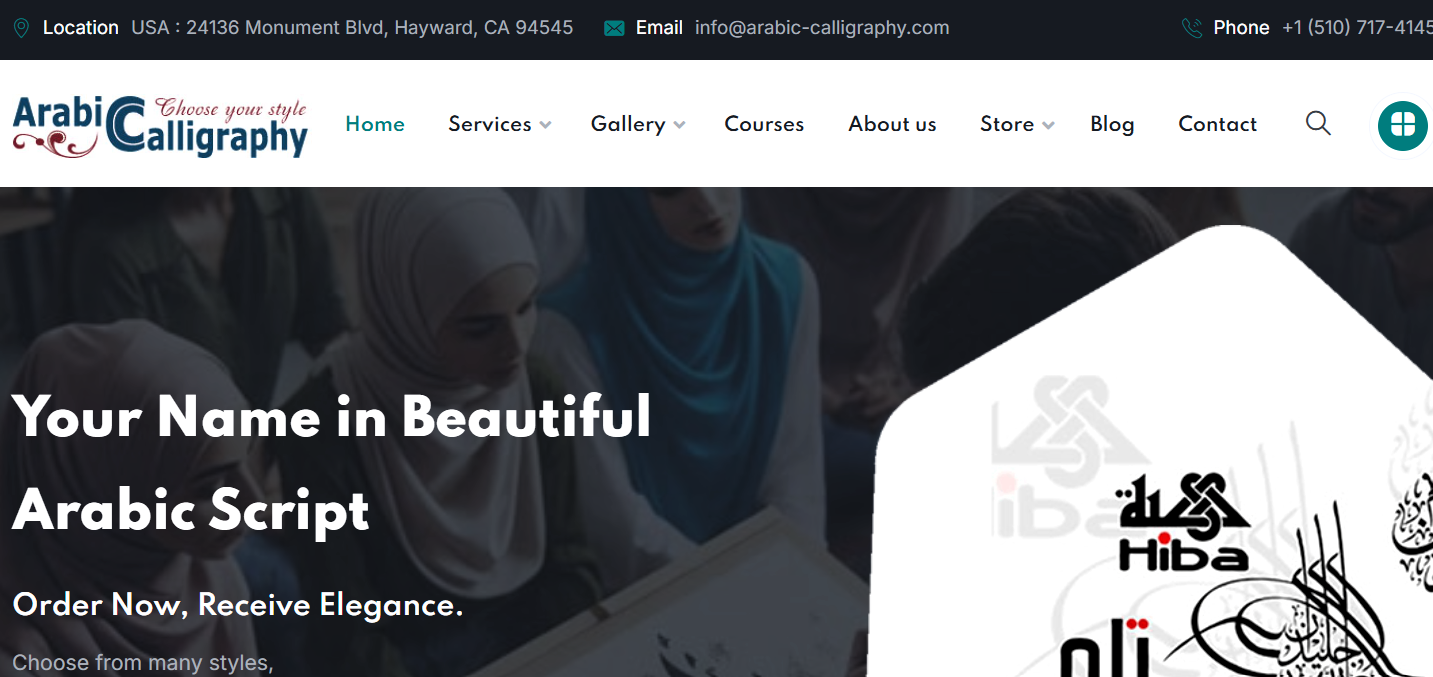 Arabic-Calligraphy.com Services